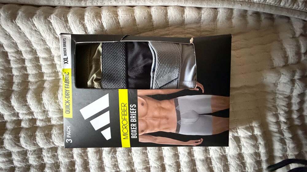 adidas Men's Performance Microfiber Boxer Briefs 3-Pack